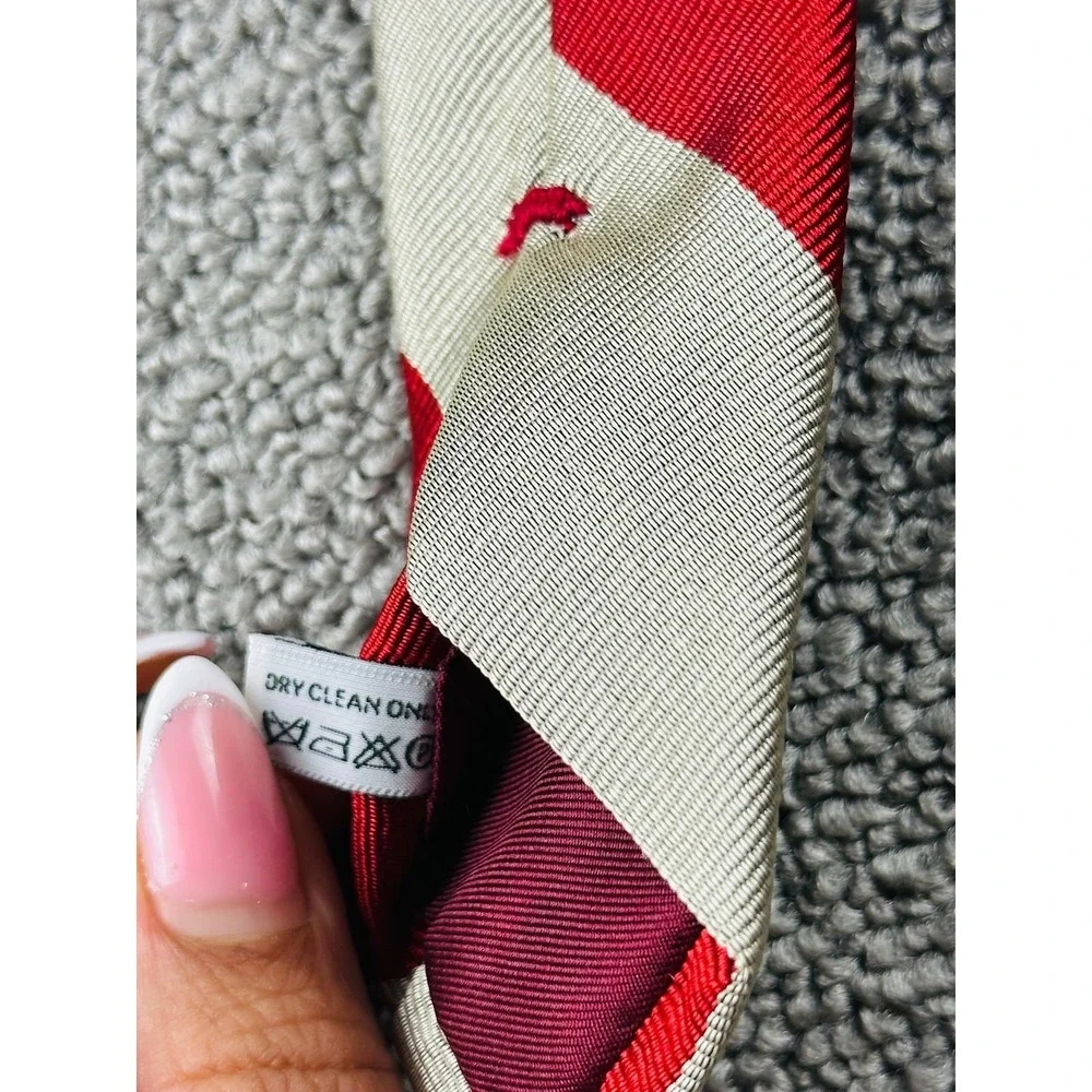 Cantini Necktie Men Multi Color Silk Handmade American Flag Patriotic USA Formal